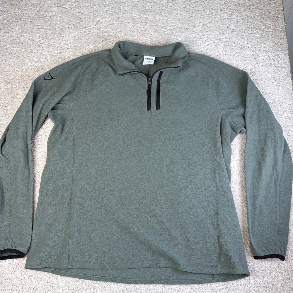 Men's Gymshark 2XL Long Sleeve Fleece 1/4 Zip Pullover Sweatshirt